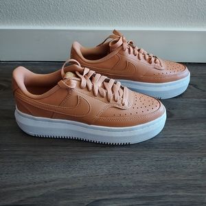 Nike court vision alta ltr (cognac color)